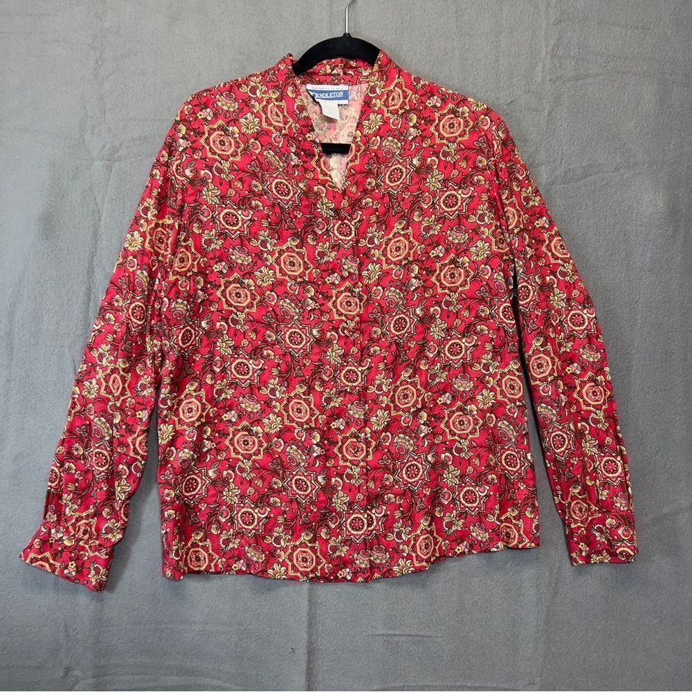 Vintage PENDELTON BLOUSE button up size 10